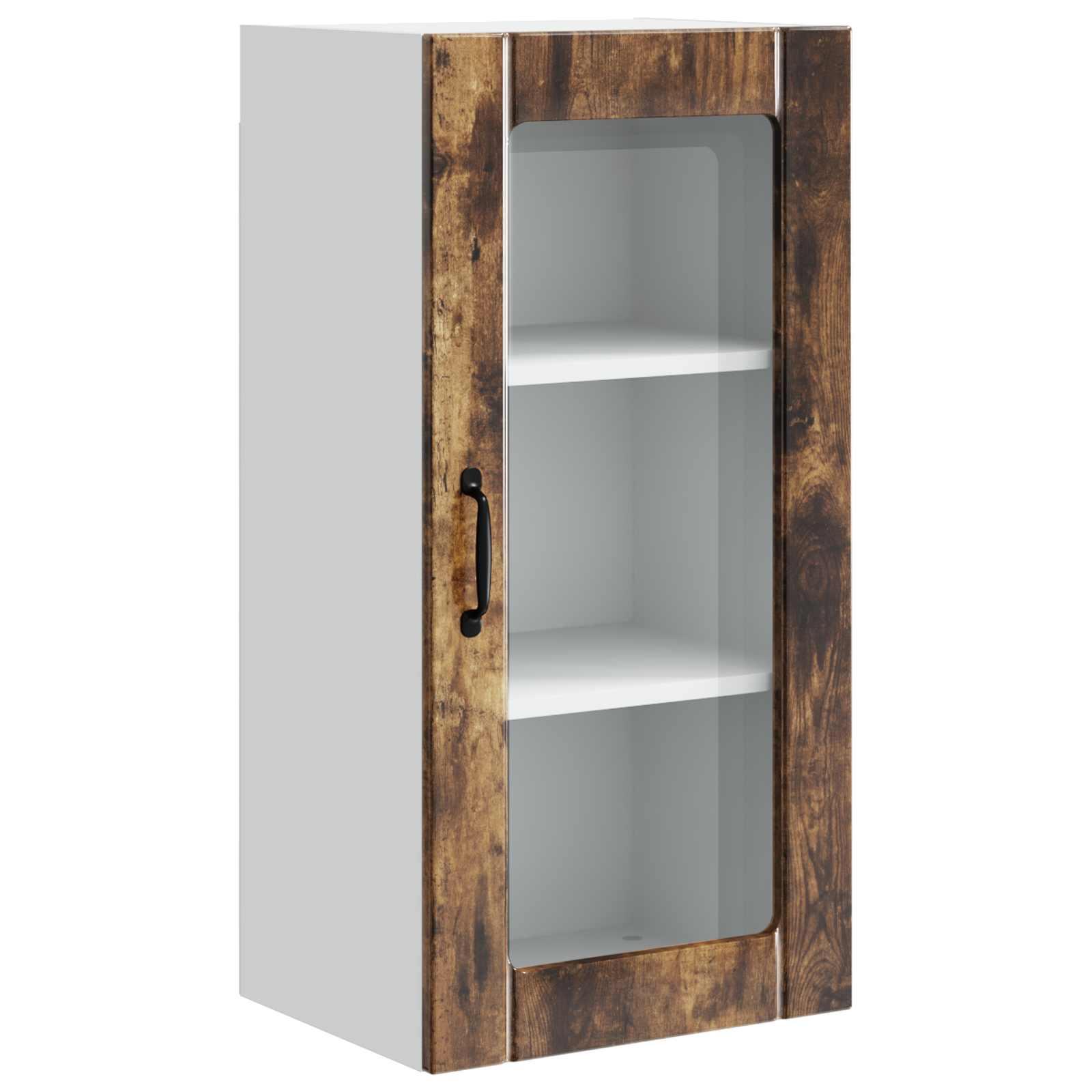Væglågskab PORTO 2 pcs Røget eg 40 x 31 x 80 cm Konstrueret træ