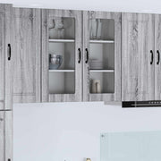 Væglågskab PORTO 2 pcs Grå Sonoma 40 x 31 x 80 cm