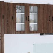 Vægskab til køkken Brun eg 40 x 31 x 80 cm Konstrueret træ