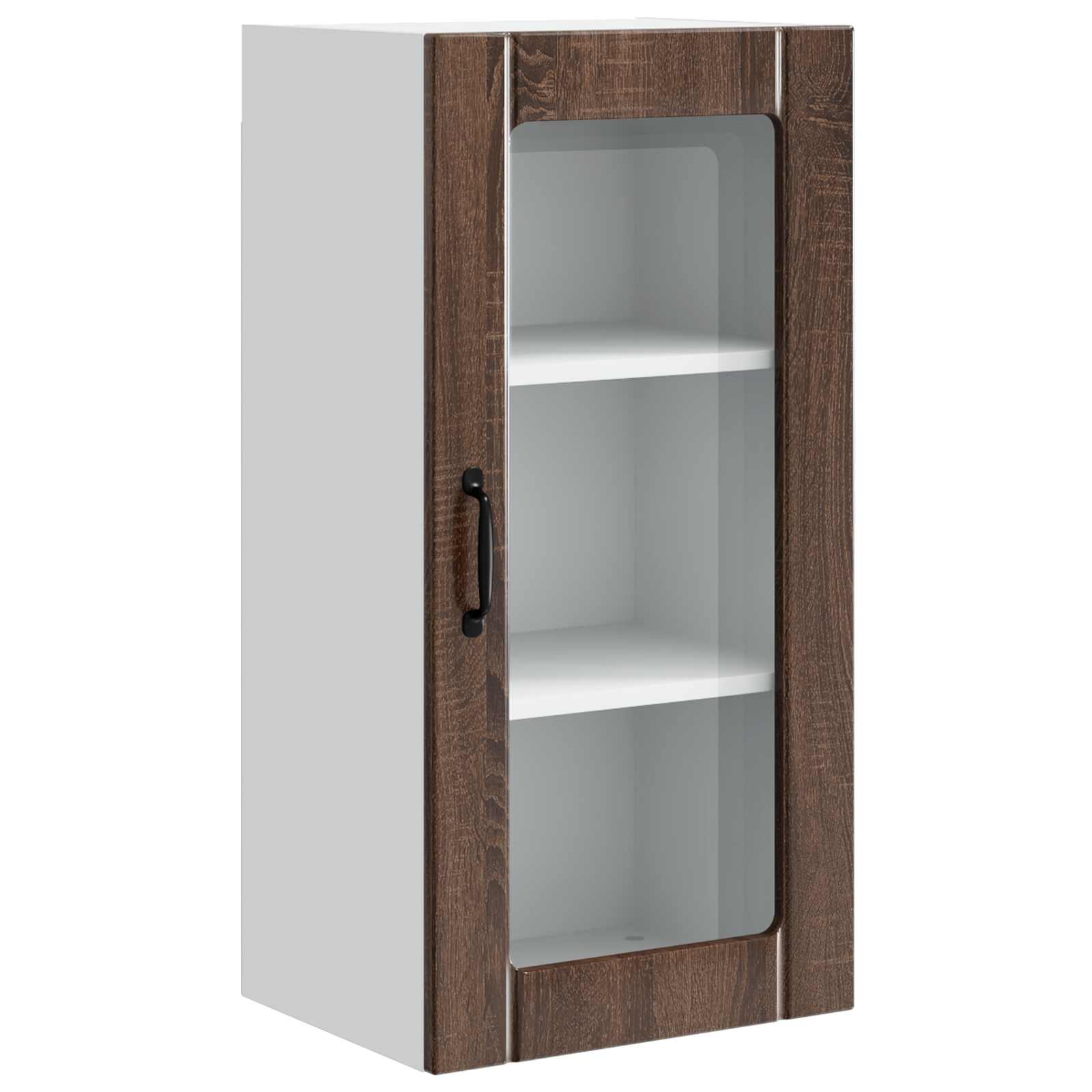 Væglågskab PORTO 2 pcs Brun eg 40 x 31 x 80 cm Konstrueret træ