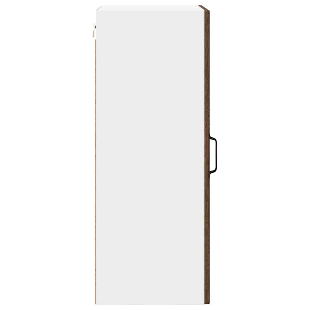 Vægskab til køkken med hylde 2 pcs Brun eg 40 x 31 x 80 cm