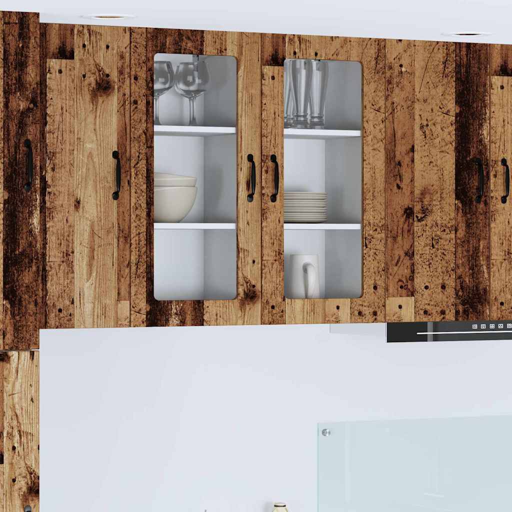 Vægskab til køkken Gammelt træ 40 x 31 x 80 cm Konstrueret træ
