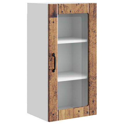 Væglågskab PORTO Gammelt træ 40 x 31 x 80 cm Konstrueret træ