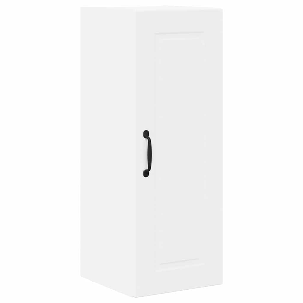 Vægskab til køkken med dør Hvid 30 x 31 x 80 cm Konstrueret træ