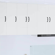 Vægskab til køkken 2 pcs Hvid 30 x 31 x 80 cm Konstrueret træ