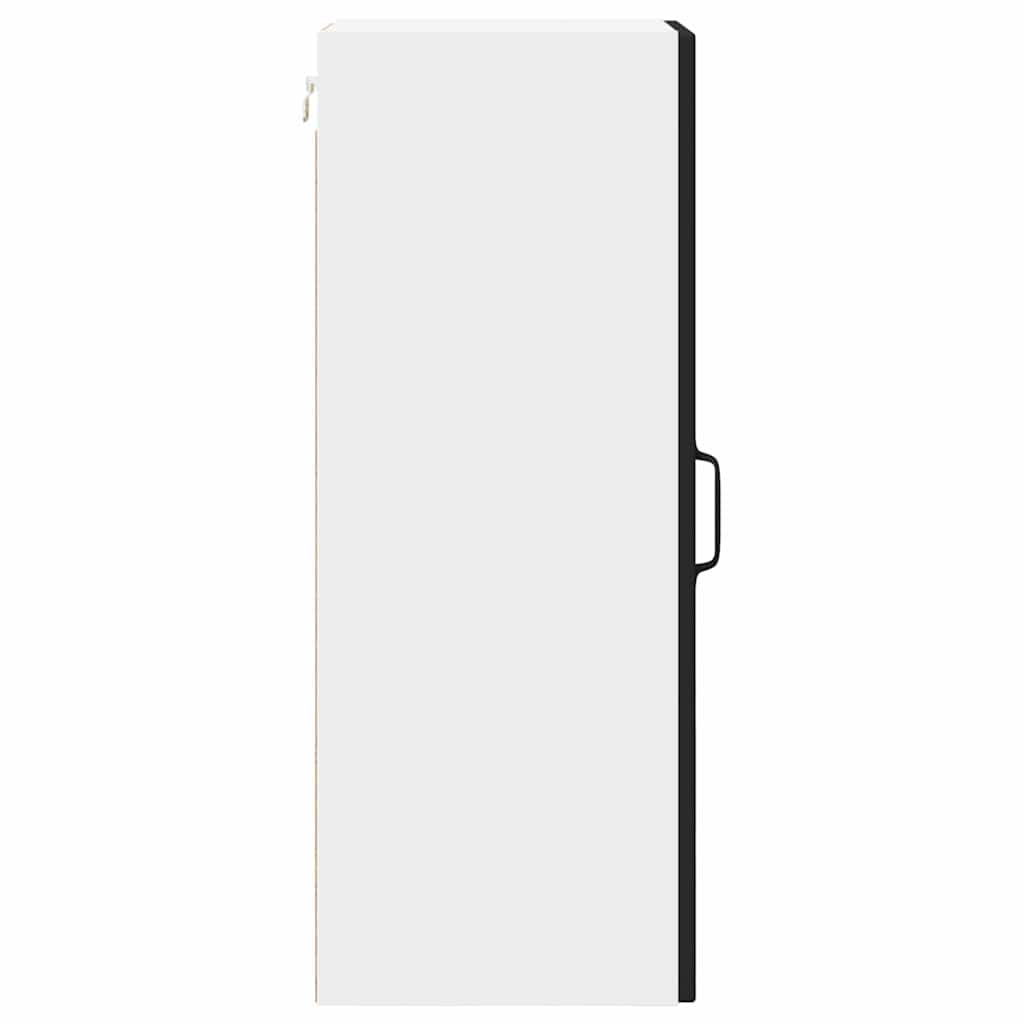 Vægskab til køkken 2 pcs Sort 30 x 31 x 80 cm Konstrueret træ