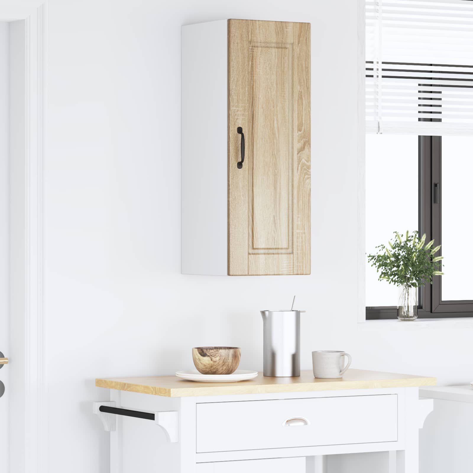 Køkkenskab med hylde Sonoma eg 30 x 31 x 80 cm Konstrueret træ