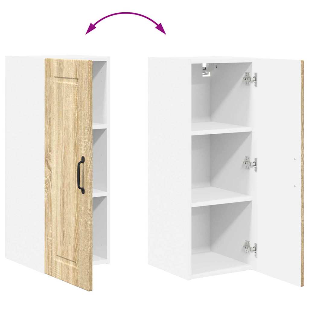 Vægskab til køkken Sonoma eg 30 x 31 x 80 cm Konstrueret træ