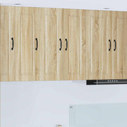 Vægskab PORTO 2 pcs Sonoma eg 30 x 31 x 80 cm Konstrueret træ