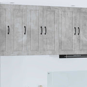 Vægskab PORTO 2 pcs Beton Grå 30 x 31 x 80 cm Konstrueret træ