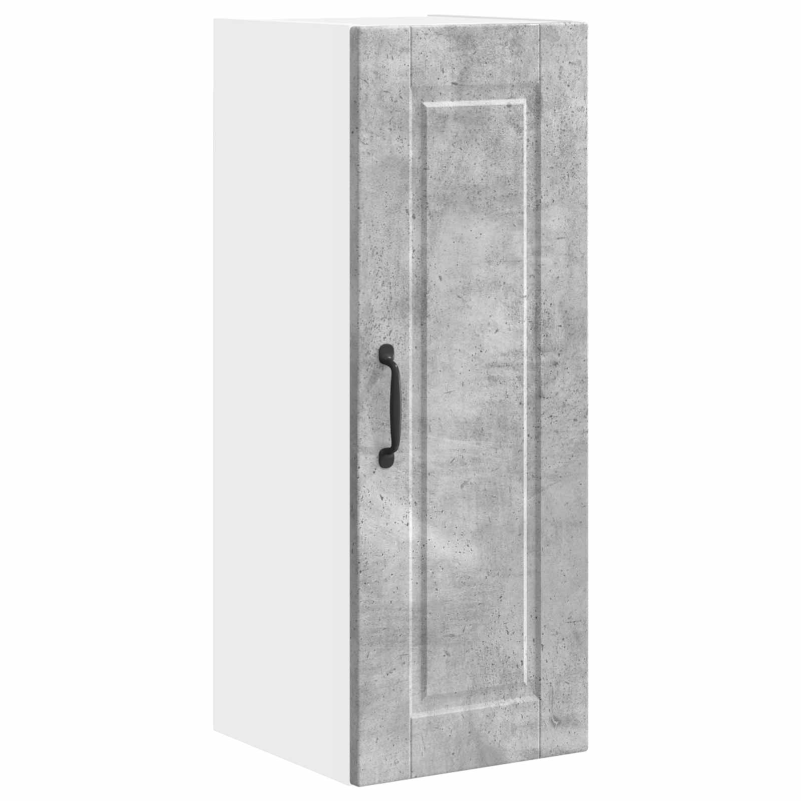 Vægskab PORTO 2 pcs Beton Grå 30 x 31 x 80 cm Konstrueret træ