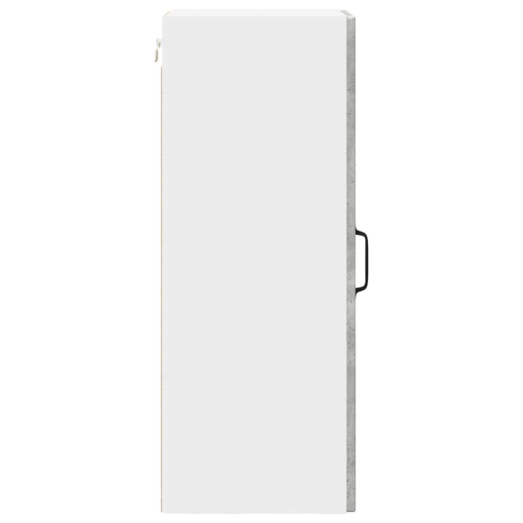 Vægskab til køkken med hylde 2 pcs Beton Grå 30 x 31 x 80 cm