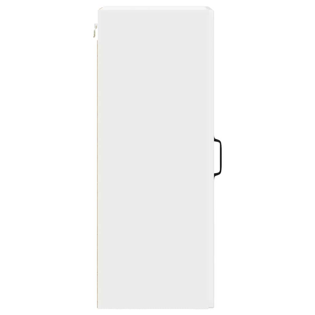 Vægskab til køkken med hylde Høj gloss hvid 30 x 31 x 80 cm