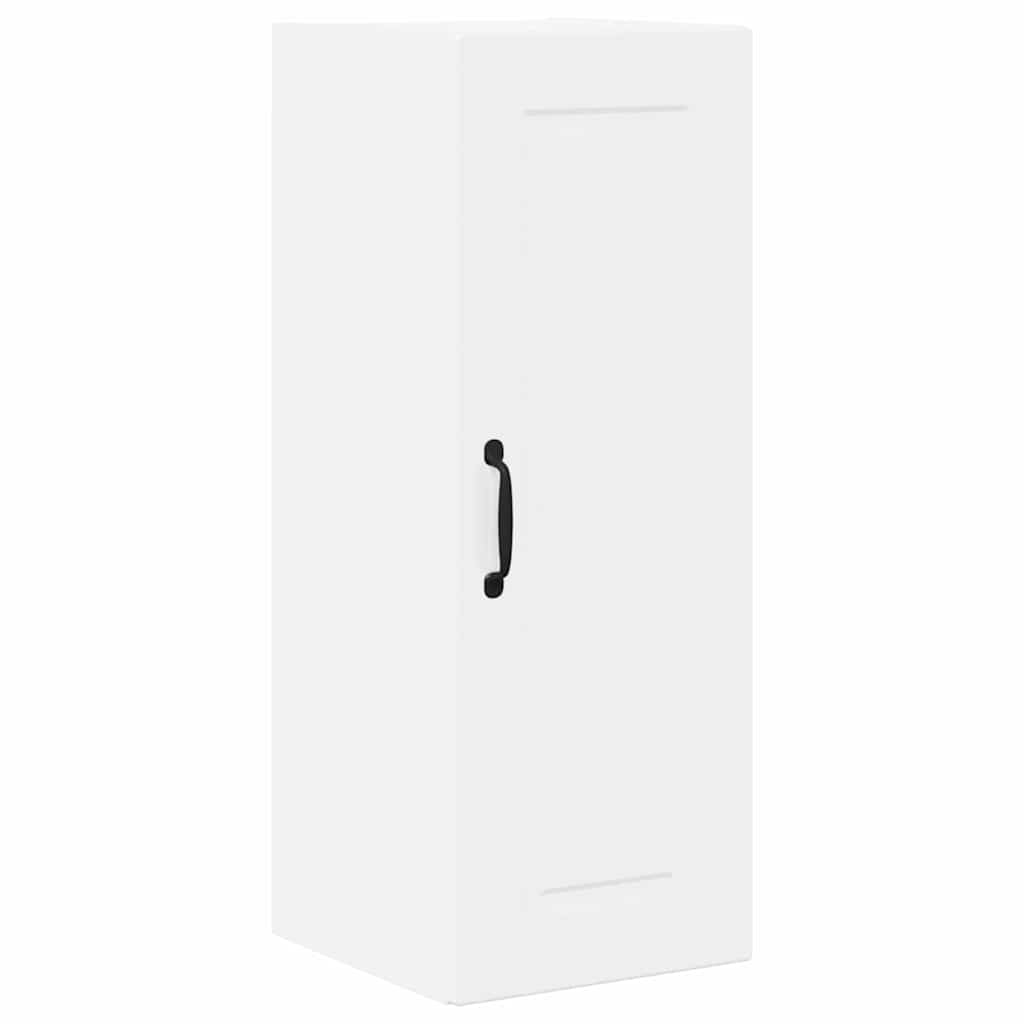 Vægskab til køkken med dør 2 pcs Høj gloss hvid 30 x 31 x 80 cm