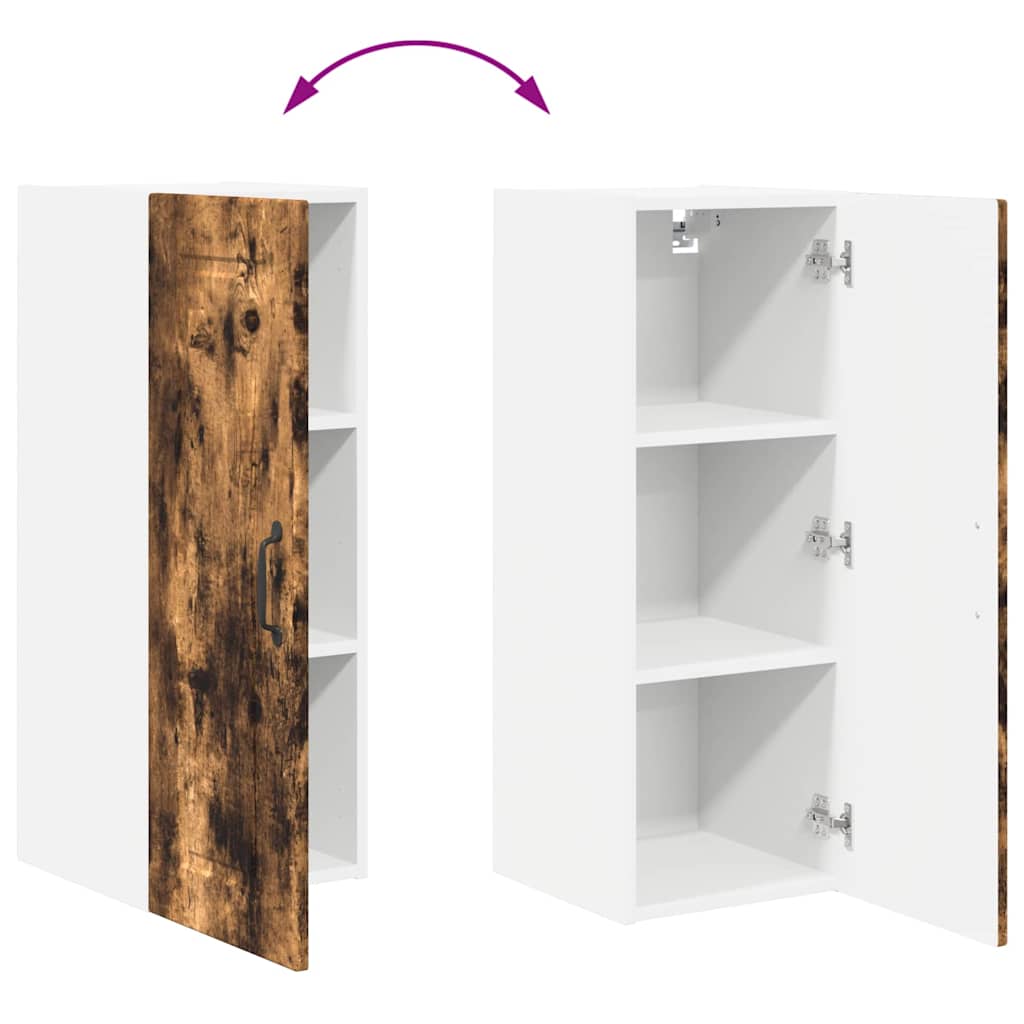 Vægskab til køkken Røget eg 30 x 31 x 80 cm Konstrueret træ