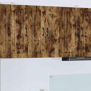 Vægskab PORTO 2 pcs Røget eg 30 x 31 x 80 cm Konstrueret træ