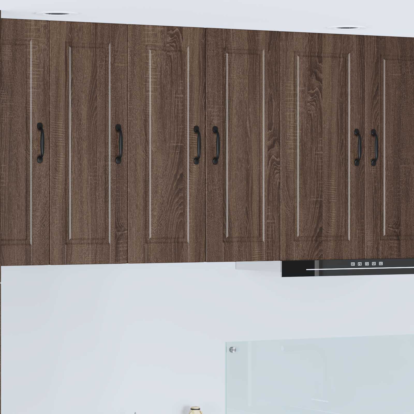 Vægskab PORTO 2 pcs Brun eg 30 x 31 x 80 cm Konstrueret træ