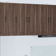 Vægskab PORTO 2 pcs Brun eg 30 x 31 x 80 cm Konstrueret træ