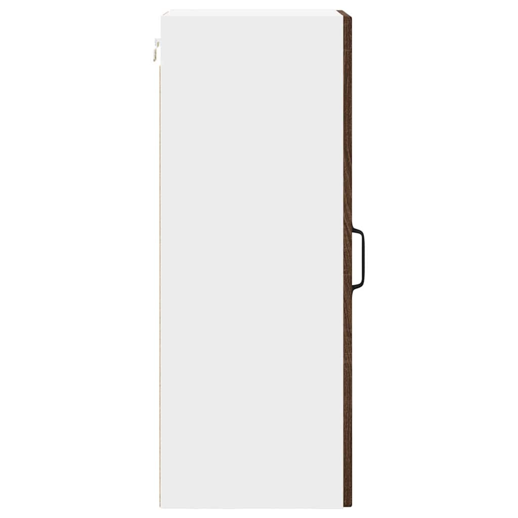 Vægskab til køkken med hylde 2 pcs Brun eg 30 x 31 x 80 cm