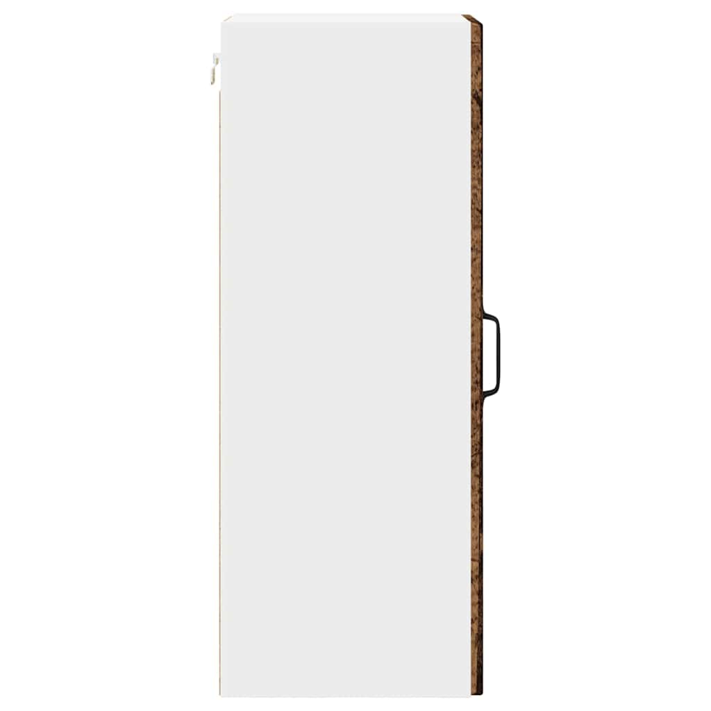 Vægskab til køkken med hylde 2 pcs Gammelt træ 30 x 31 x 80 cm