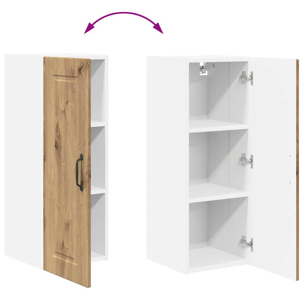 Vægskab til køkken med hylde Artisan Egetræ 30 x 31 x 80 cm