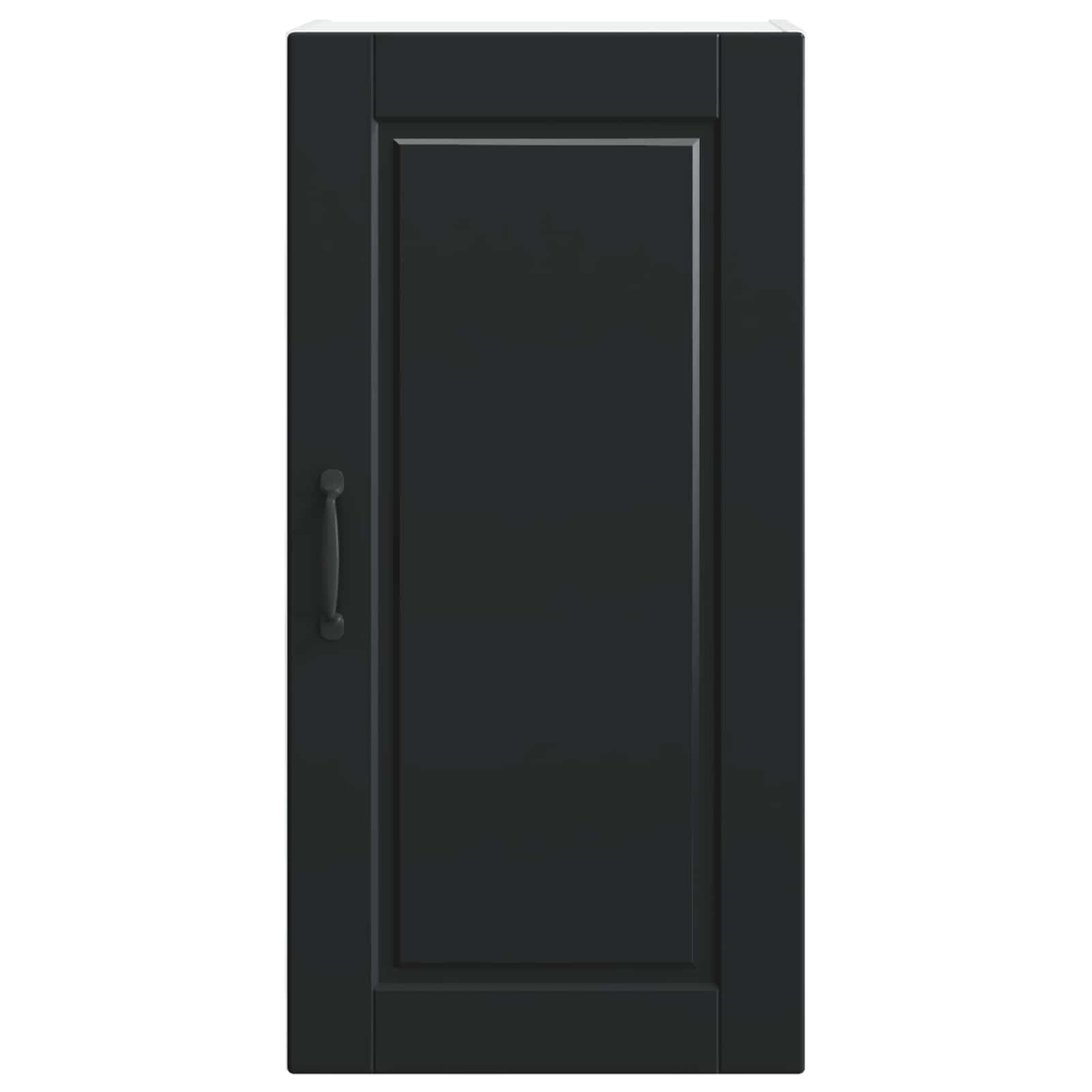 Køkkenskab med hylde Sort 40 x 31 x 80 cm Konstrueret træ