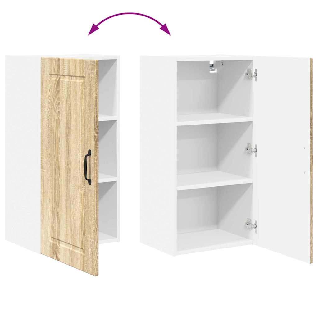 Vægskab til køkken Sonoma eg 40 x 31 x 80 cm Konstrueret træ