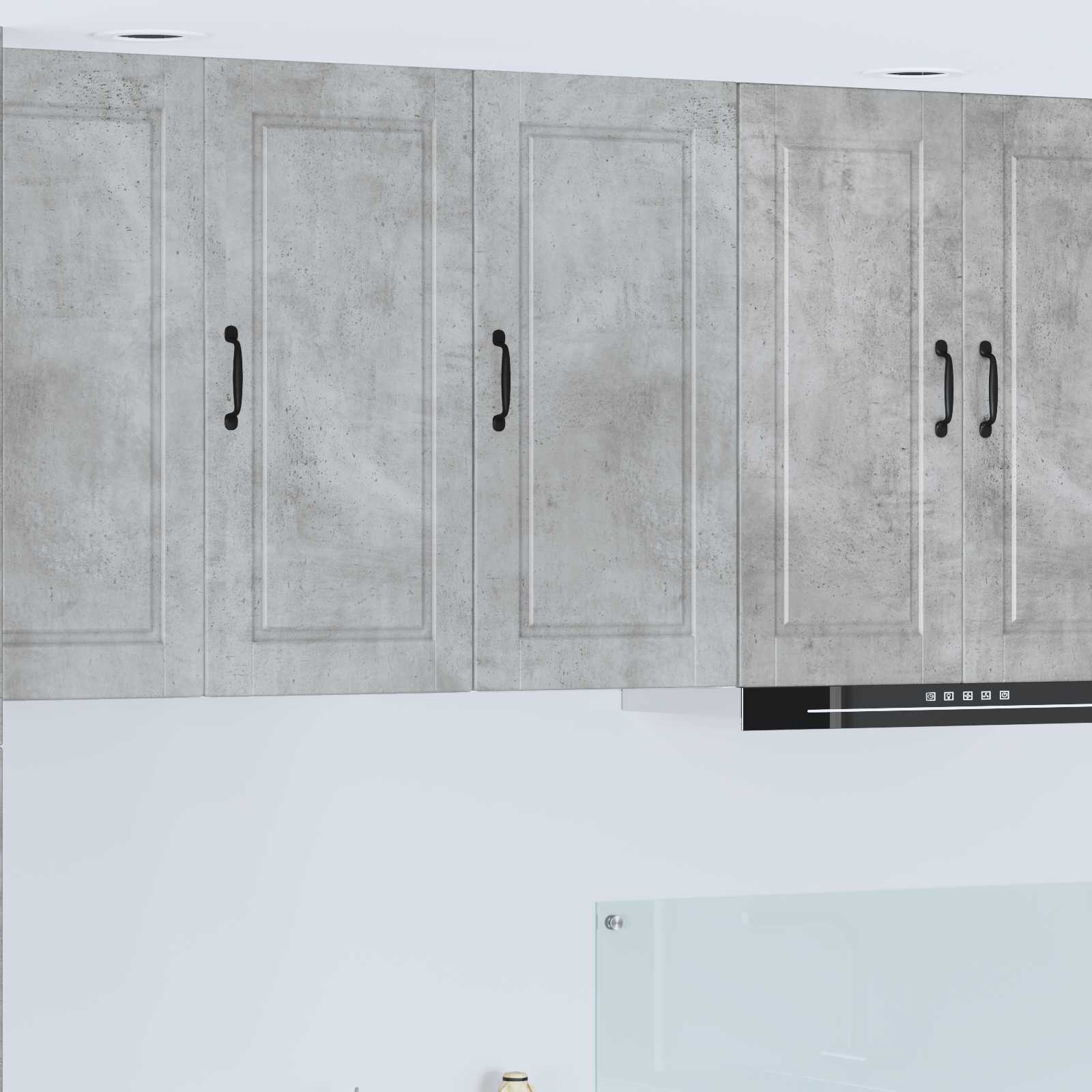 Køkkenskab med hylde Beton Grå 40 x 31 x 80 cm Konstrueret træ