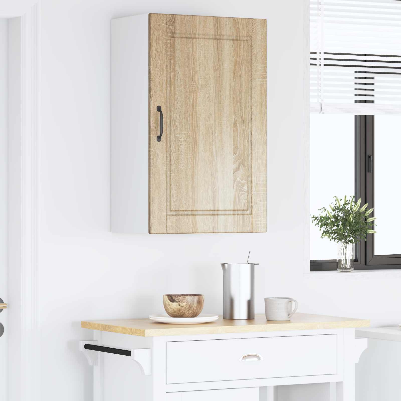 Køkkenskab med hylde Sonoma eg 50 x 31 x 80 cm Konstrueret træ