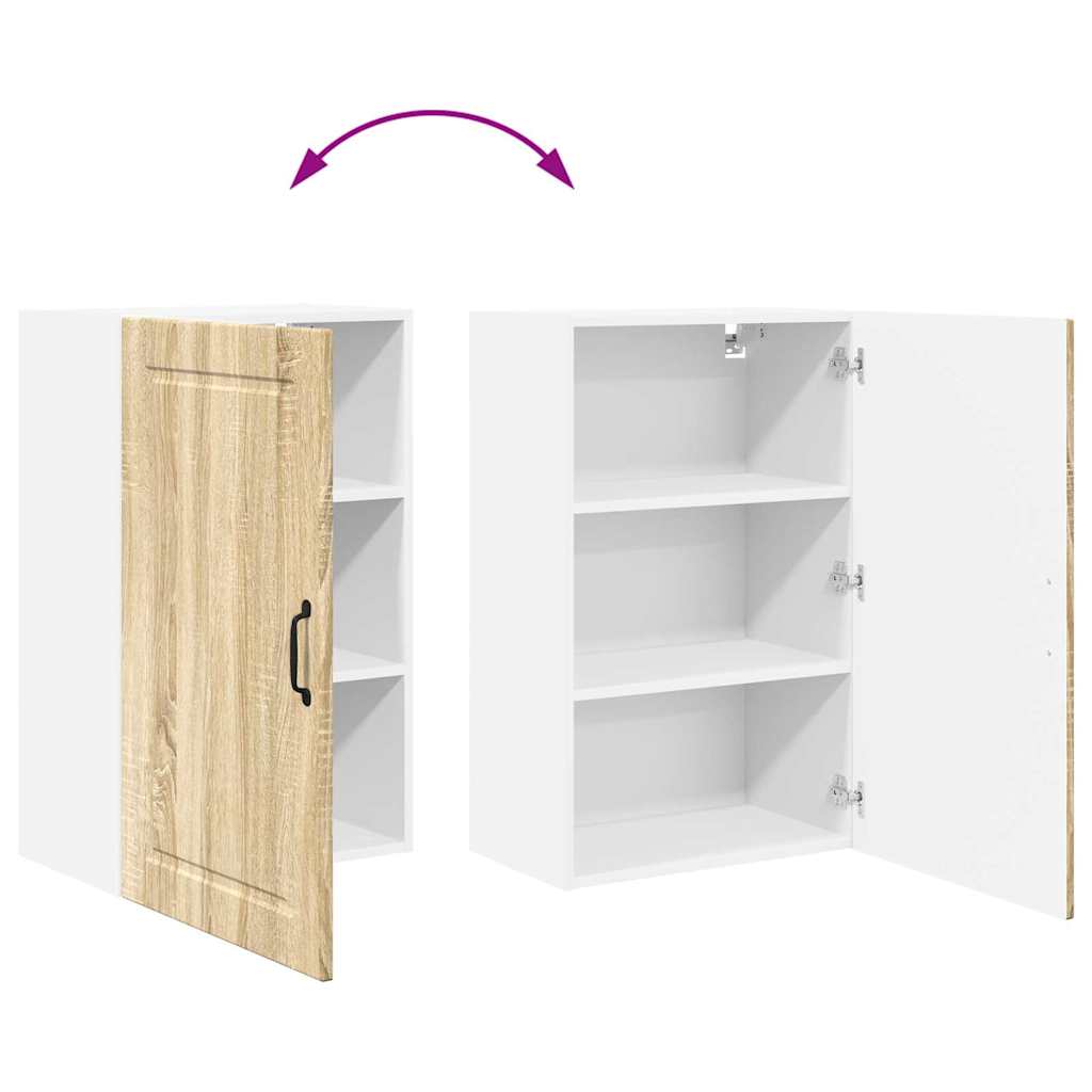 Vægskab til køkken Sonoma eg 50 x 31 x 80 cm Konstrueret træ