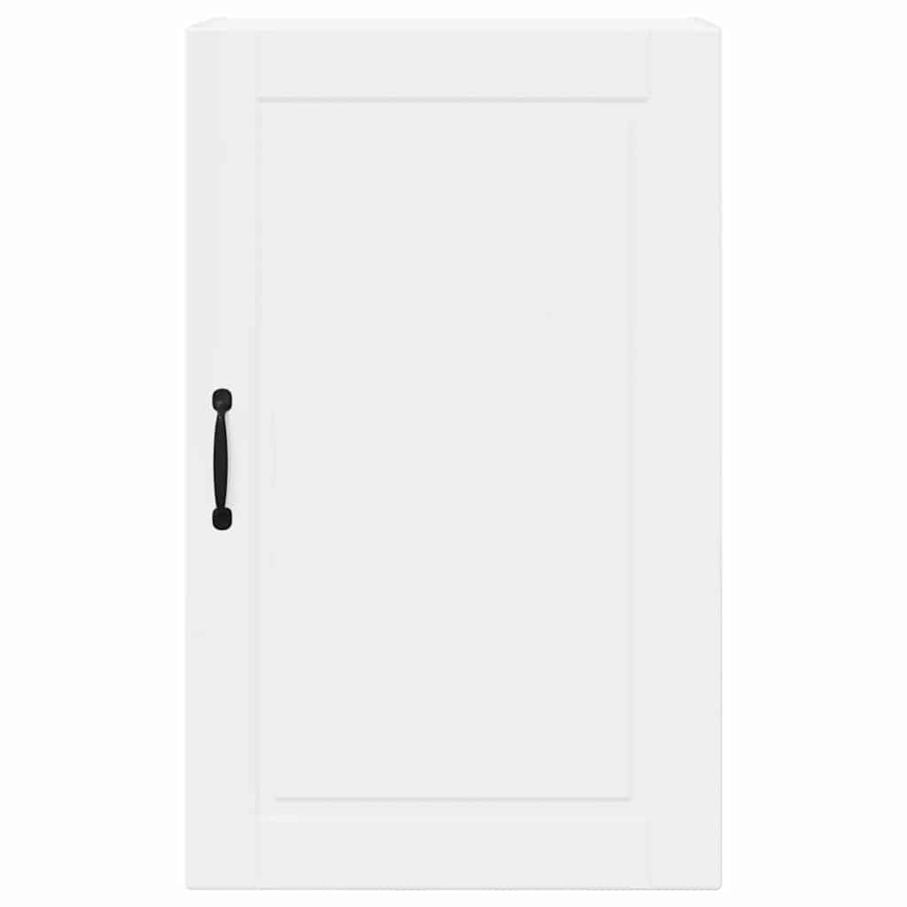 Vægskab til køkken med hylde Høj gloss hvid 50 x 31 x 80 cm