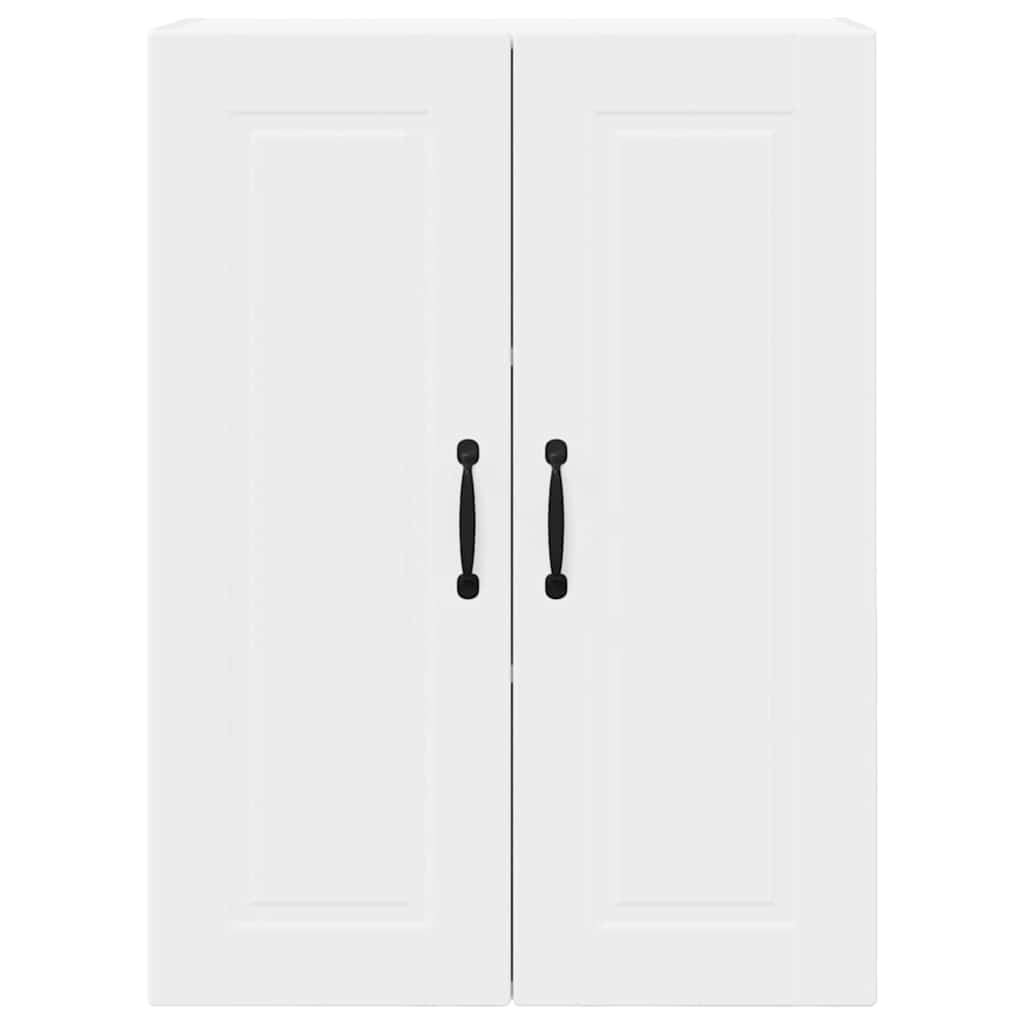 Vægskab til køkken med dør Hvid 60 x 31 x 80 cm Konstrueret træ