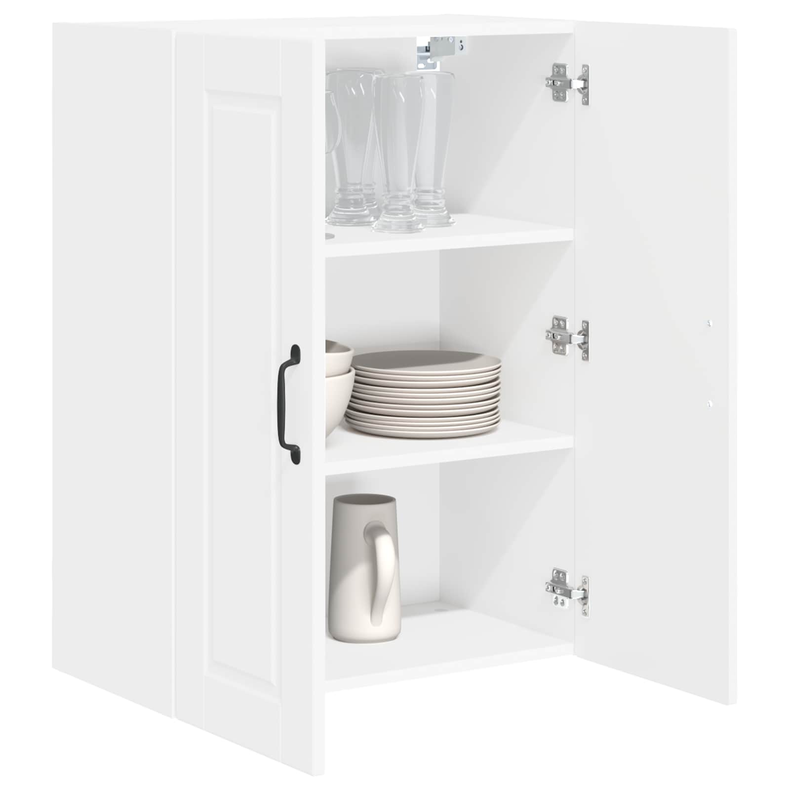 Køkkenskab med hylde Hvid 60 x 31 x 80 cm Konstrueret træ