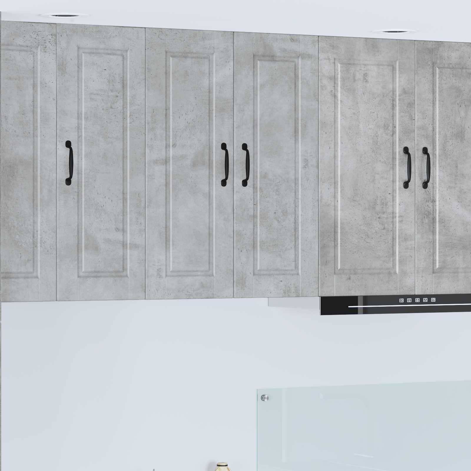 Køkkenskab med hylde Beton Grå 60 x 31 x 80 cm Konstrueret træ