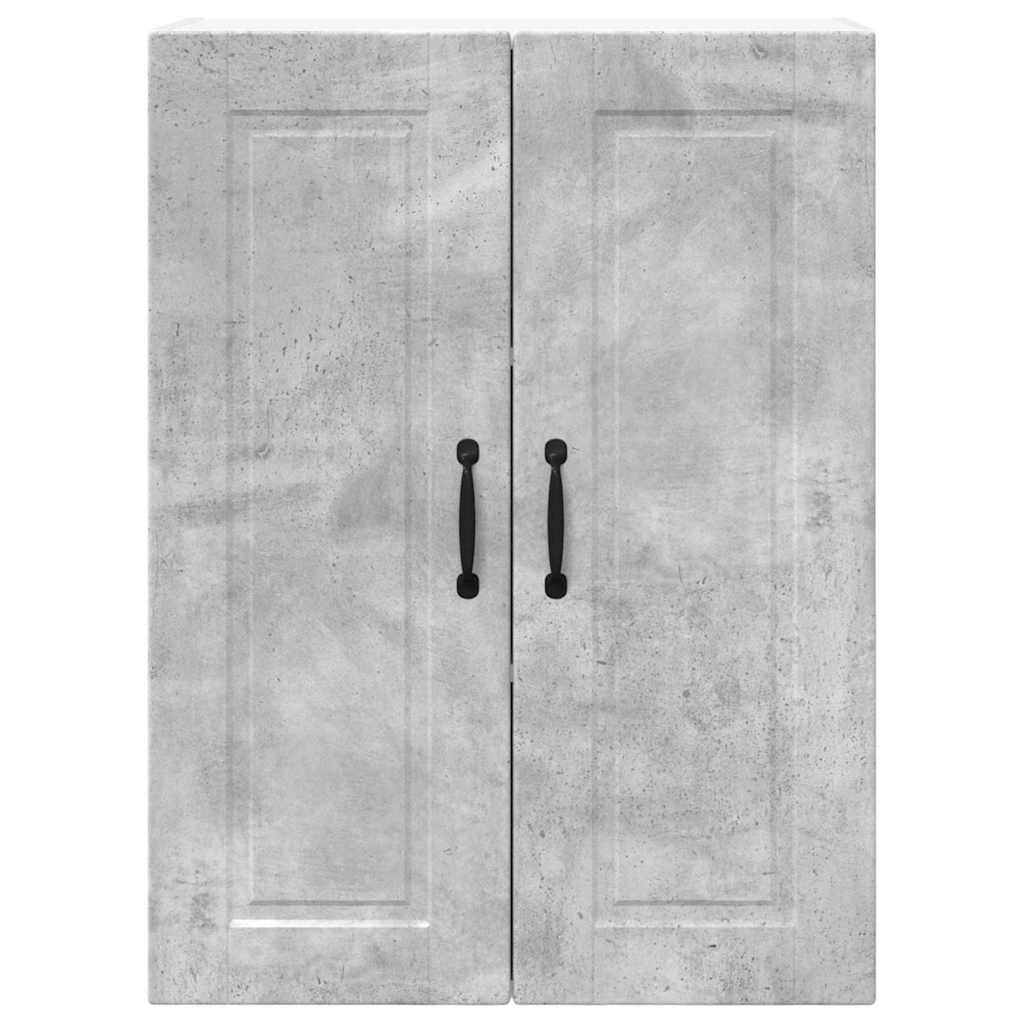 Vægskab til køkken Beton Grå 60 x 31 x 80 cm Konstrueret træ