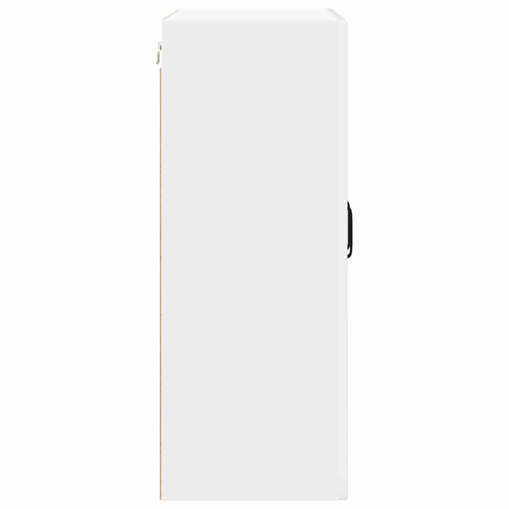 Vægskab til køkken med hylde Høj gloss hvid 60 x 31 x 80 cm