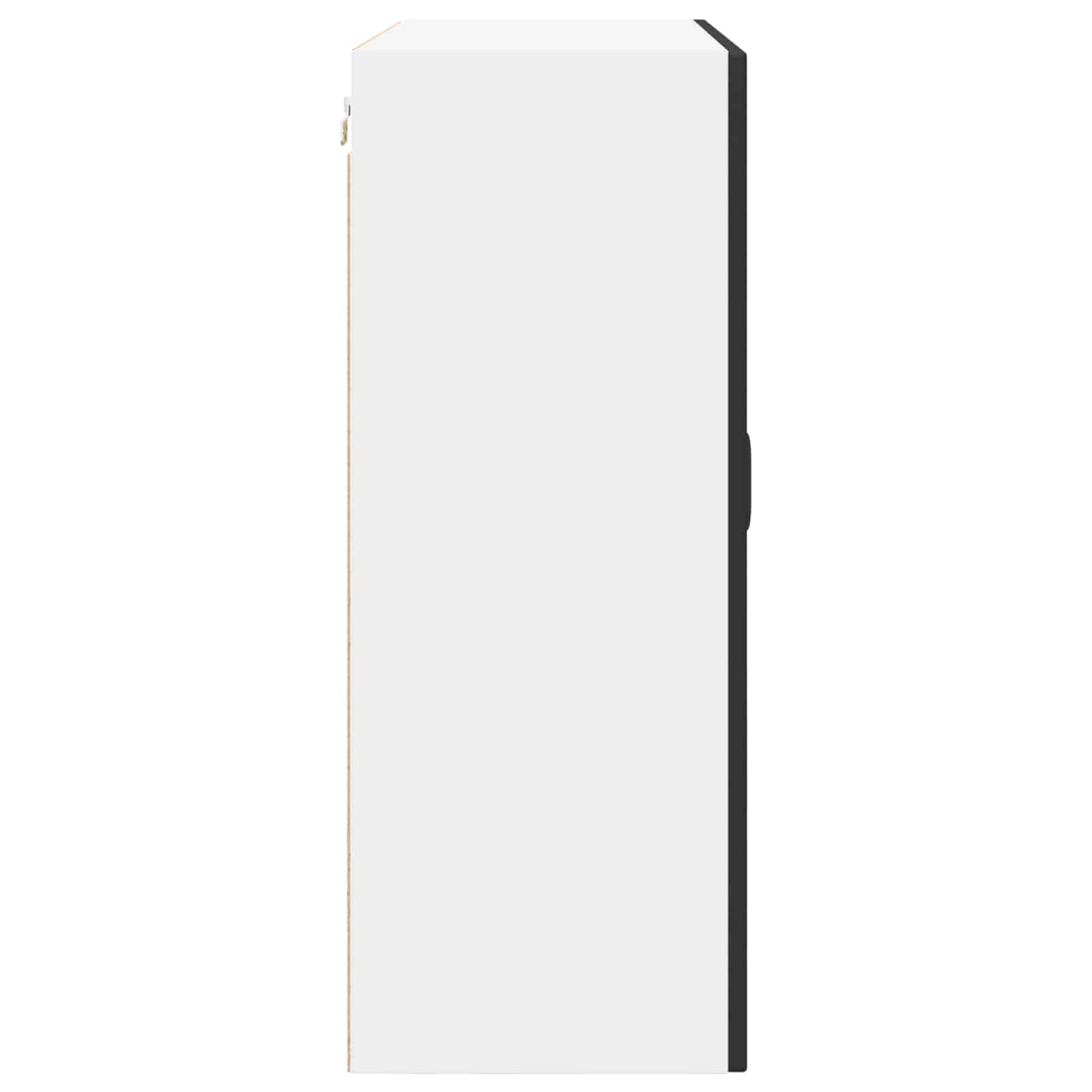 Køkkenskab med hylde Sort 80 x 31 x 80 cm Konstrueret træ