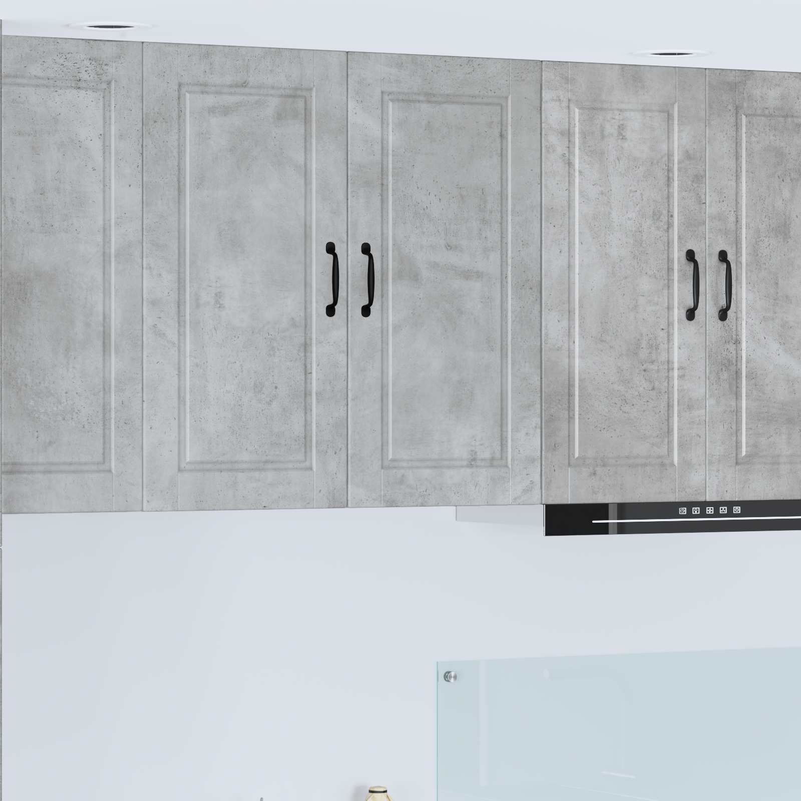 Køkkenskab med hylde Beton Grå 80 x 31 x 80 cm Konstrueret træ