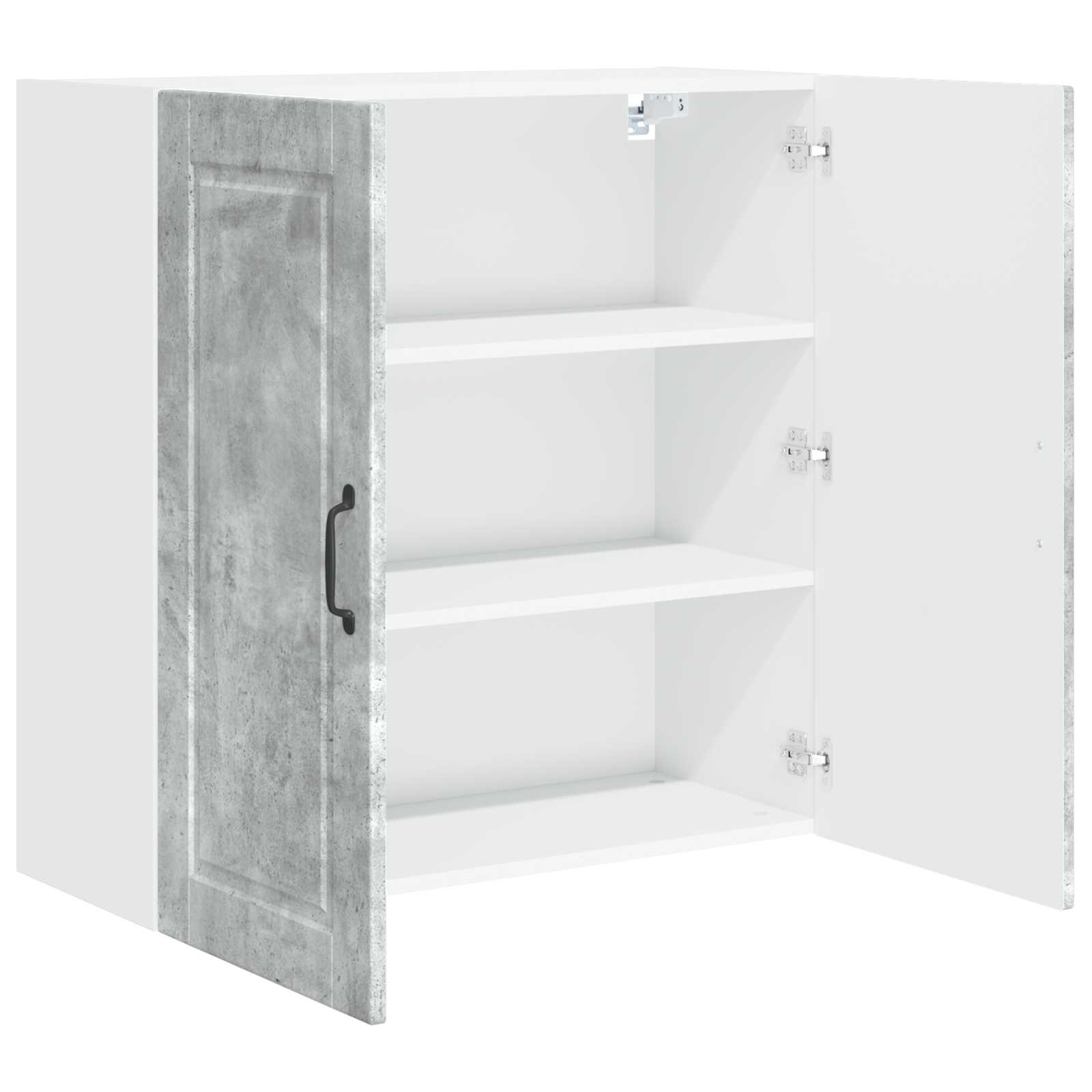 Køkkenskab med hylde Beton Grå 80 x 31 x 80 cm Konstrueret træ