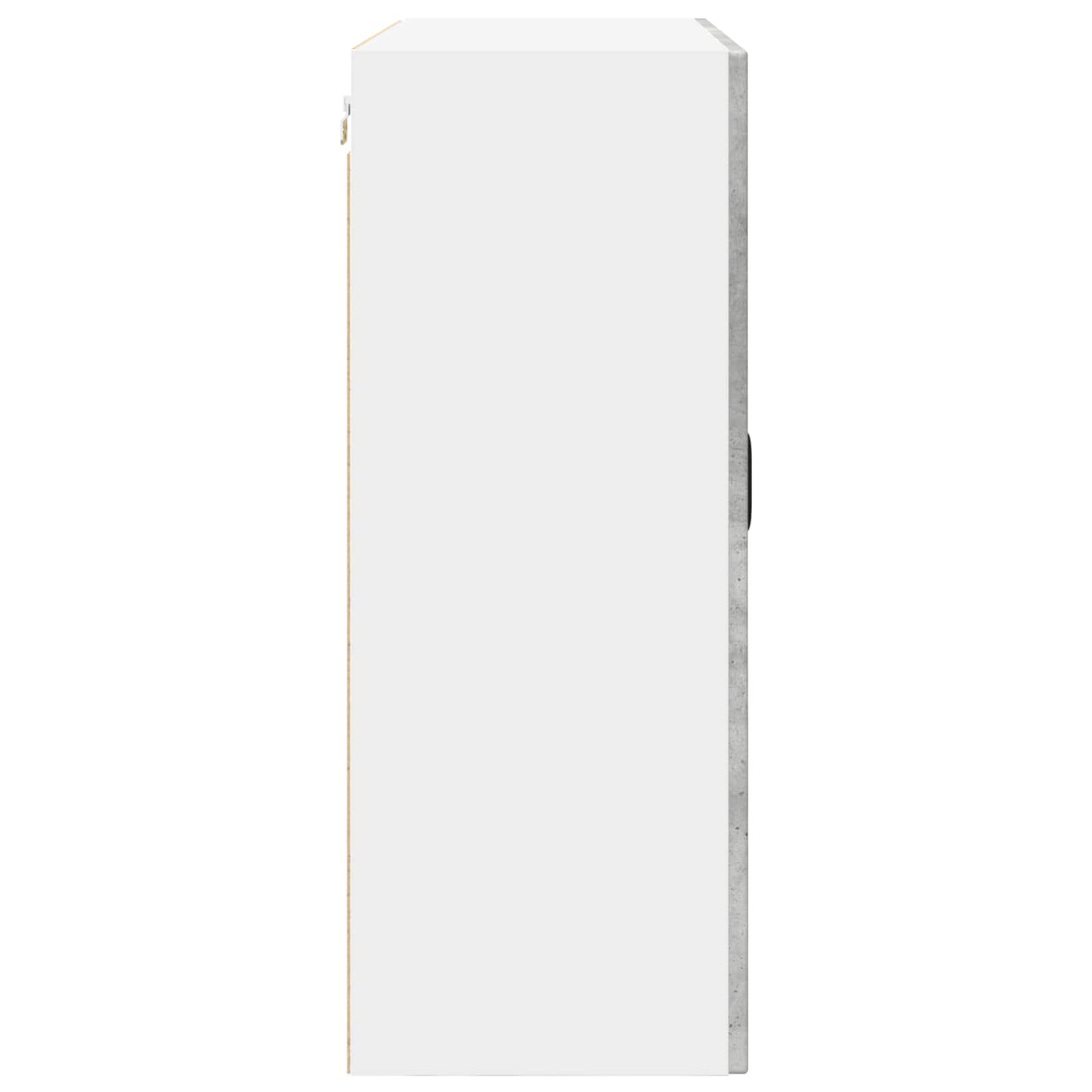 Køkkenskab med hylde Beton Grå 80 x 31 x 80 cm Konstrueret træ