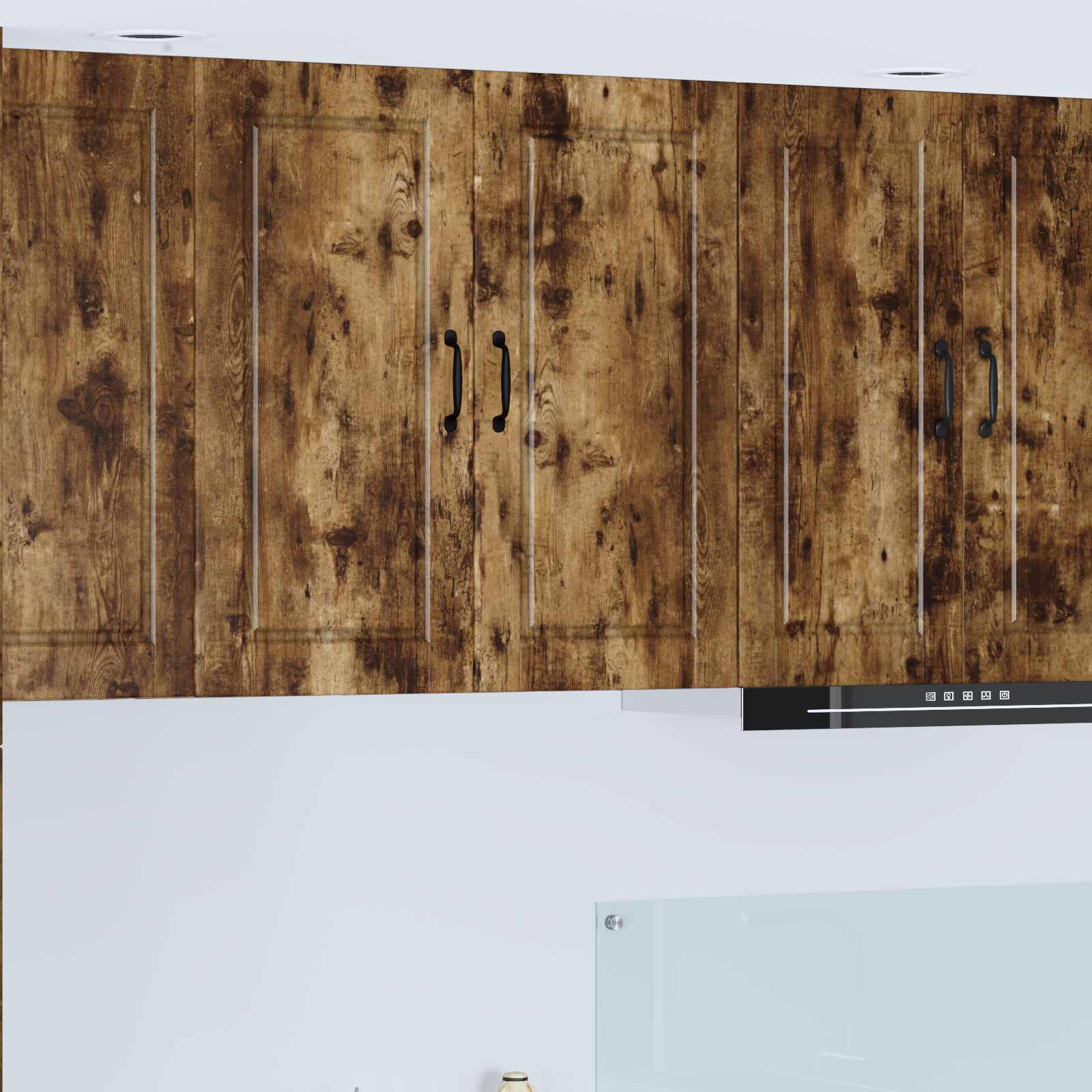 Køkkenskab med hylde Røget eg 80 x 31 x 80 cm Konstrueret træ