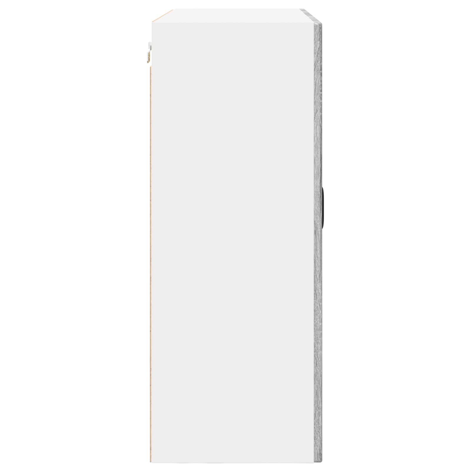 Køkkenskab med hylde Grå Sonoma 80 x 31 x 80 cm Konstrueret træ