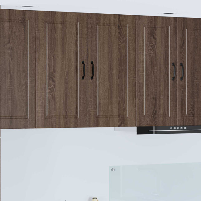 Vægskab PORTO Brun eg 80 x 31 x 80 cm Konstrueret træ
