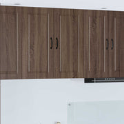 Køkkenskab med hylde Brun eg 80 x 31 x 80 cm Konstrueret træ