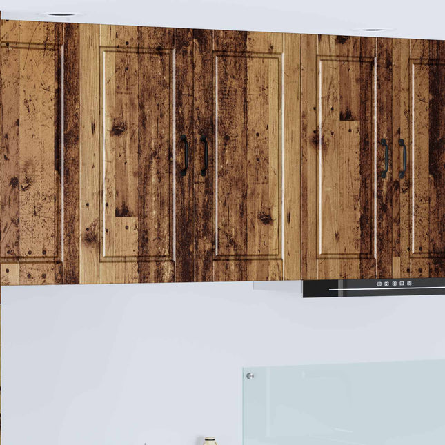 Vægskab PORTO Gammelt træ 80 x 31 x 80 cm Konstrueret træ