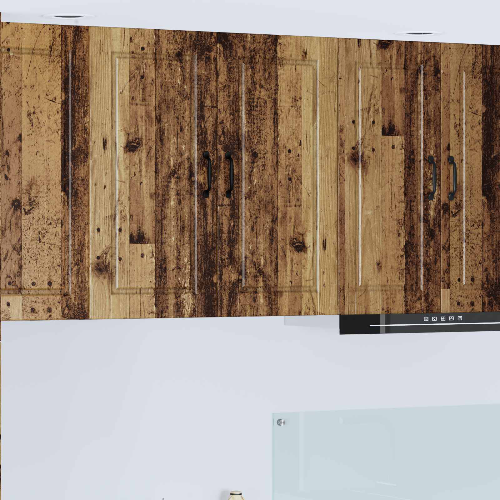Vægskab PORTO Gammelt træ 80 x 31 x 80 cm Konstrueret træ