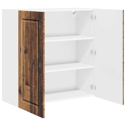 Vægskab PORTO Gammelt træ 80 x 31 x 80 cm Konstrueret træ