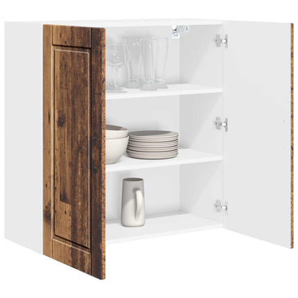 Vægskab PORTO Gammelt træ 80 x 31 x 80 cm Konstrueret træ