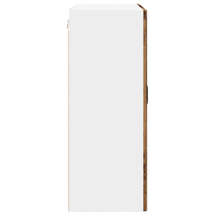 Vægskab PORTO Gammelt træ 80 x 31 x 80 cm Konstrueret træ