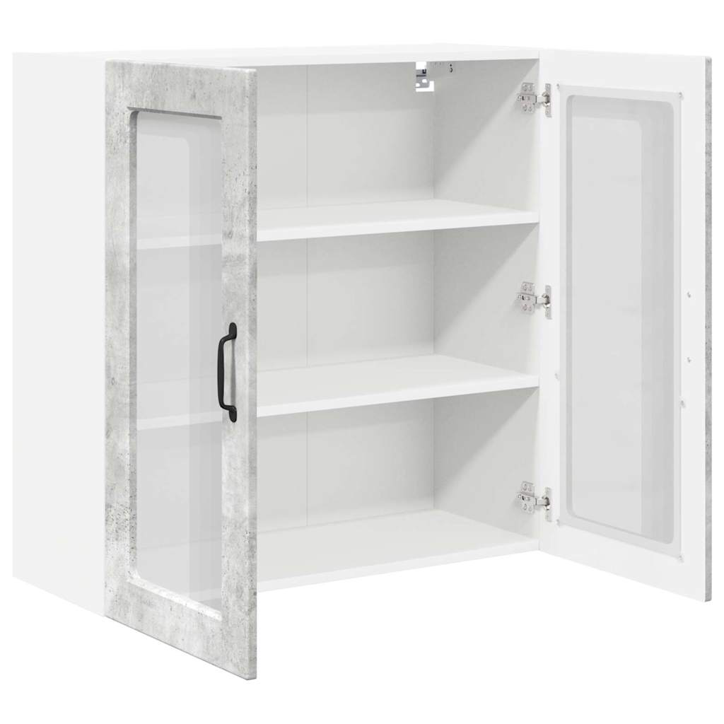 Vægskab til køkken Beton Grå 80 x 31 x 80 cm Konstrueret træ